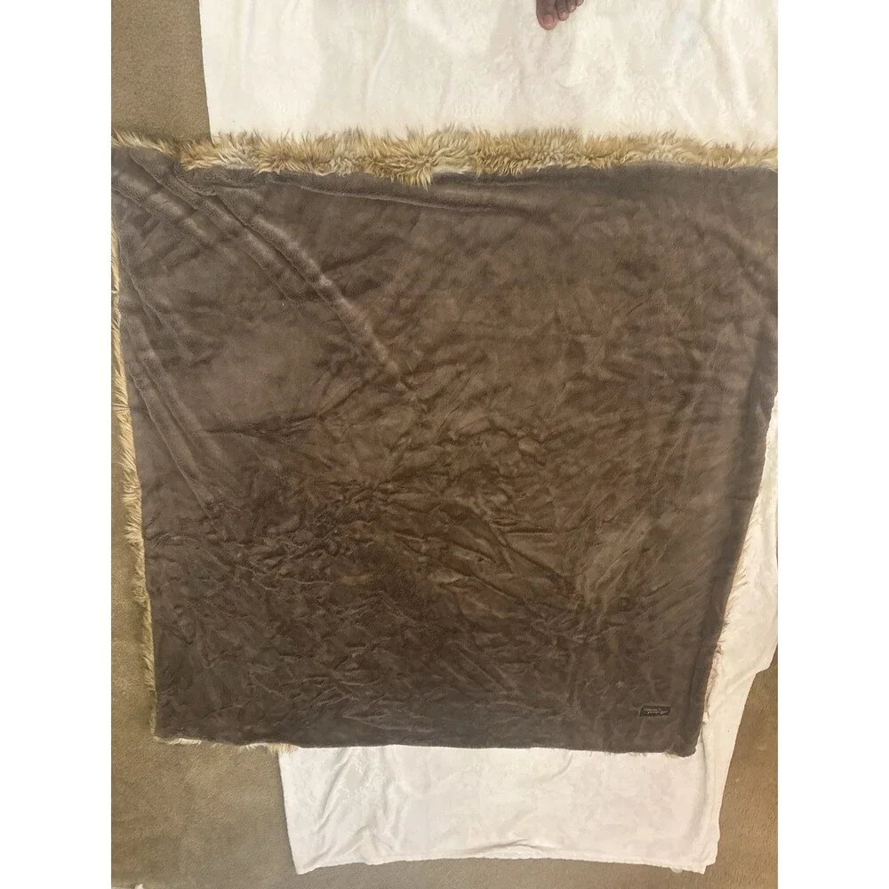 WILD MANNARED Throw  Blanket 58”X 58